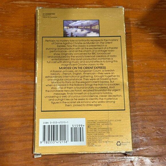 Lot Of 2 Audiobooks A Murder A Mystery & A Marriage~Murder On The Orient Express - Picture 4 of 4